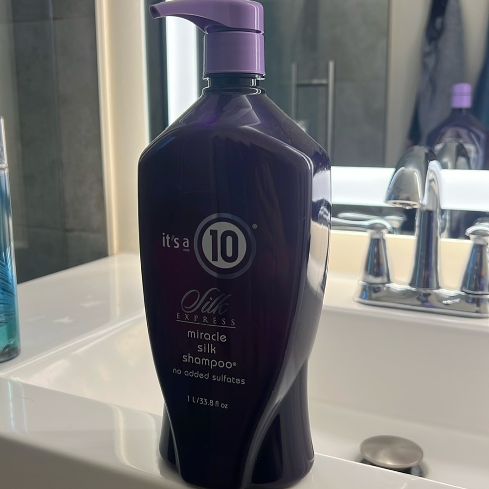 It’s a 10 silk Express Miracle Silk shampoo
